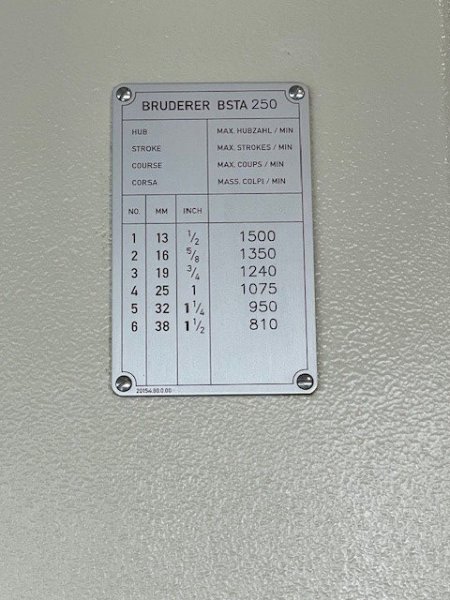 BRUDERER BSTA 250-75B  2006
