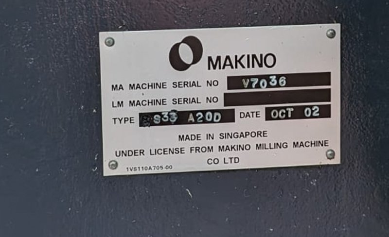 MAKINO S33 A200  2002